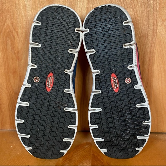 Womens 10 Skechers Work Comfort Flex Slip Resistant Shoes Blue Pink SEF0719 - Picture 7 of 8